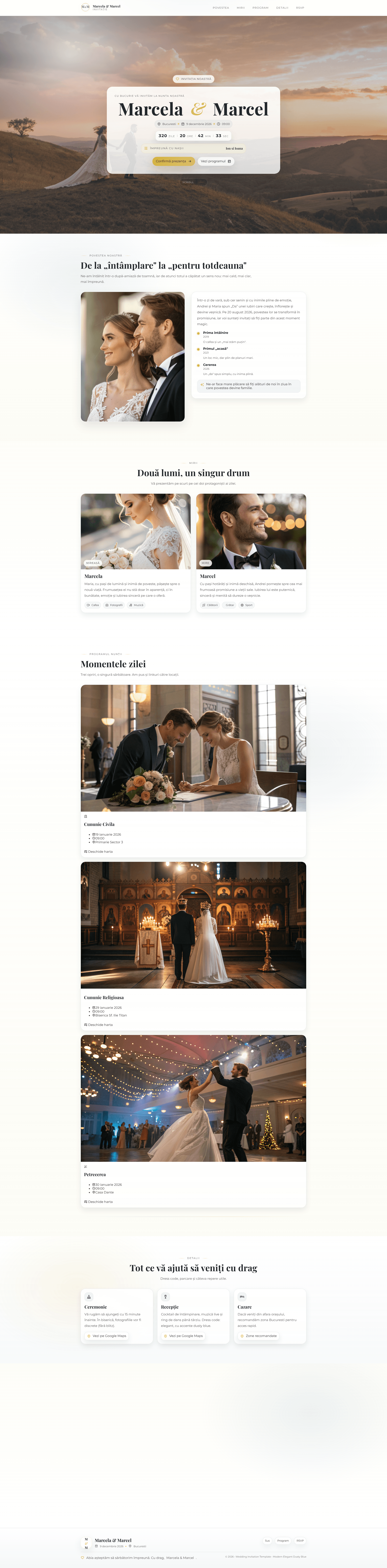 Modern Elegant Dusty Blue v8 Desktop